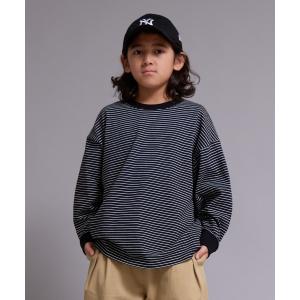 tシャツ 「90-160cm」「綿100%」ボーダー 長袖 Tシャツ「PAIRMANON STREET」 キッズ 子供服 男の子 女の子