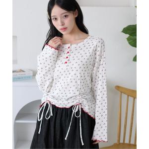 ヘンリーネック tシャツ アソートドロストメローヘンリーネックトップス レディース