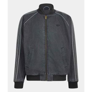 デニムジャケット gジャン adidas/アディダス SST DENIM TRACK TOP スリーストライプ トレフォイル トラックトップ デニムジャケット メンズ ストリート …
