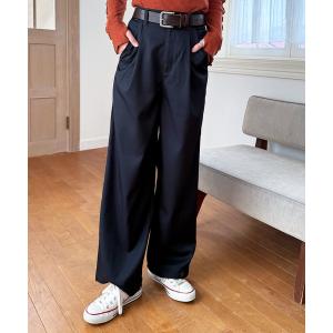パンツ 裾ボタンパンツ レディース
