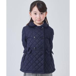 ブルゾン アウター 「 お受験 通学 フォーマル 洗濯可能 吸湿発熱 」「WEB限定」ダイヤキルトショートコート（キッズ/100〜140cm） キッズ 子供服 女の子
