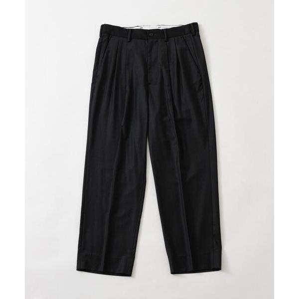 スラックス new basic　WOOL SILK TAPERED SLACKS メンズ