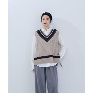 ベスト ジレ チルデンニットベスト レディース