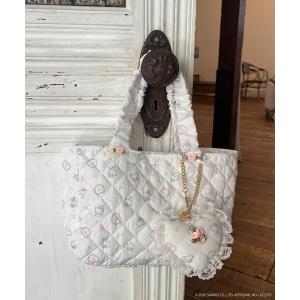 ハンドバッグ 「CHARMMY KITTY」 QUILTING FRILL MINI BAG