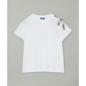 tシャツ 半袖 ハトメリボンTシャツ レディース