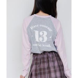 tシャツ 「puchily プチプラライン」バックナンバリングロンT キッズ 子供服 女の子