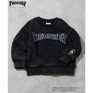 トレーナー 「リンク」THRASHER ロゴアップリケトレーナー キッズ 子供服 男の子