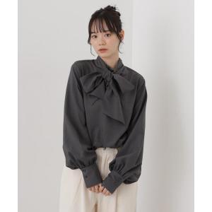 ブラウス シャツ ボータイ取り外し可能2wayブラウス レディース