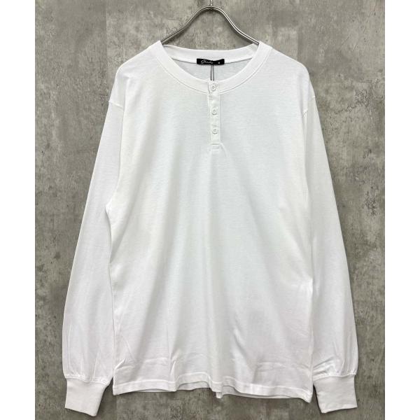 ヘンリーネック tシャツ ヘンリーネック ちょいBIGロンT(846-103) メンズ