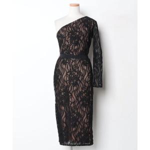 「Tadashi Shoji  」 長袖ワンピース 0 ブラック レディース