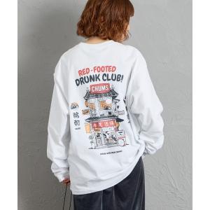 チャムス tシャツ 「WEB限定」「CHUMS/チャムス」 AKAASHI SAKABA バックプリントロンT レディース メンズ