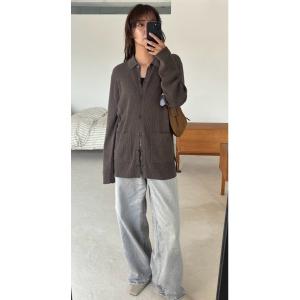 カーディガン Medium length knit CD(ミディアム レングス ニット カーディガン) レディース
