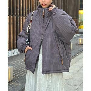 ブルゾン アウター リバーシブル中綿スタンドブルゾン メンズ レディース