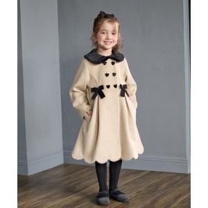 コート アウター coeur a coeurスカラップコート キッズ 子供服 女の子