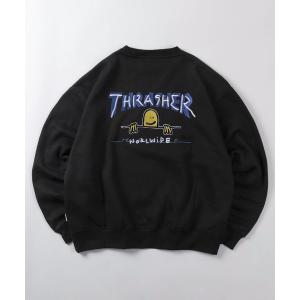 トレーナー スウェット 裏起毛 「70」「THRASHER/スラッシャー」マークゴンザレス ヘビーウェイト スウェット/オーバーサイズ/クルーネック/トレーナー/刺…
