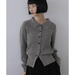 ニット セーター メランジポロニットカーディガンＬＳ　1068560 レディース