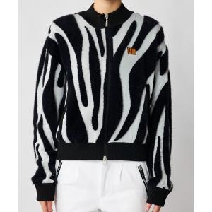 ブルゾン アウター LOUDMOUTH ラウドマウス ゴルフウェア 短丈 ニット ブルゾン レディース