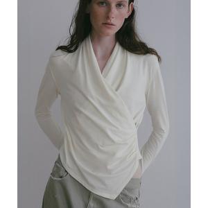 tシャツ ドレープカシュクールプルオーバー レディース