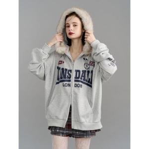 パーカー 「LONSDALE×jouetie」ZIPフーディー レディース
