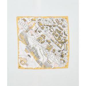スカーフ バンダナ 「manipuri/マニプリ」ヴォヤージュ・ア・パリ 65×65 シルク/スカーフ/バンダナ/日本製 レディース メンズ