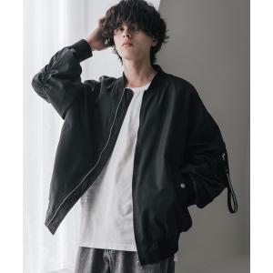 ma1 ma-1 新色追加 ポリDEWSPO オーバーサイズMA-1フライトジャケット/撥水加工バルーンスリーブミリタリーブルゾン メンズ レディース