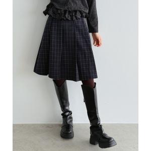 スカート クラシカルチェックプリーツミニスカート