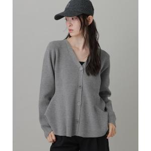 カーディガン 12ゲージペプラムVネックカーディガン / 1055335 レディース