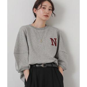 tシャツ 刺繍ランタンスリーブスウェット レディース