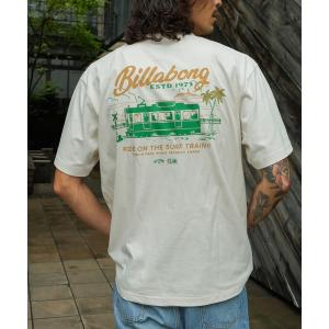 tシャツ BILLABONG メンズ SURF TRAIN Tシャツ「OVER FIT」「江ノ電×BILLABONG」「2026年秋冬モデル」/ビラボン半袖バックプリントTシャツ