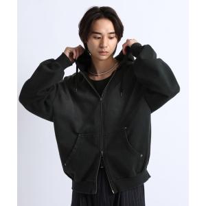パーカー GRADATION DOUBLE ZIP HOODIE/グラデーション加工ダブルジップパーカー メンズ