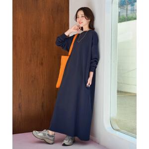 ワンピース 限定展開　USAコットン ビッグ シルエット ロングスリーブ ワンピース