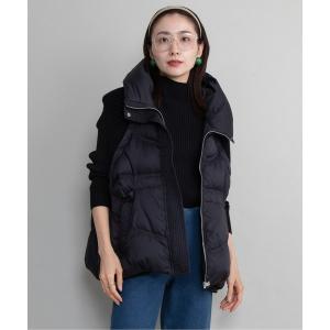 ベスト ジレ ダウン×ニット オーバーベスト レディース