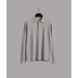 セーター ニット 「店舗人気NO1素材」18G サーブルストレッチポロニット　｜日本製/通気性/ムレ防止/オールシーズン/オフィスカジュアル メンズ
