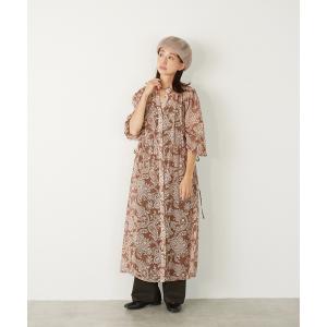 ワンピース 「ペイズリープリント楊柳ワンピース」
