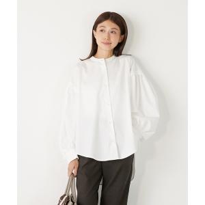 ブラウス シャツ 「TC起毛ギャザースリーブシャツ」 レディース