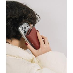 財布 「BEAURE/ビュレ」MagSafe対応 ストラップ付き カウレザー ミニウォレット  B-26300 レディース