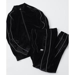 セットアップ PRO CLUB VELOUR TRACK JACKET＆PANT サイドラインベロアセットアップ メンズ レディース