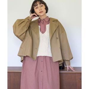 トレンチコート コート 「natural by clip」ショートドルマントレンチ レディース
