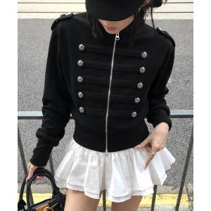 ブルゾン アウター 「 MEMECLE / メメクル 」ナポレオン スウェットパーカー　ブルゾンジャケット レディース メンズ