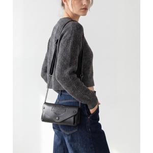 ショルダーストラップ ショルダーバッグ バッグ 「Harley-Davidson/ハーレーダビッドソン」Women's Bar ＆ Shield Leather Flap Crossbody Purse MHW070/08