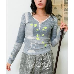 tシャツ 生活写真のサーマルトップス レディース