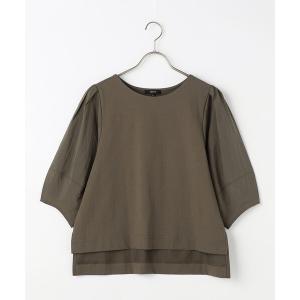 tシャツ 「接触冷感」スリーブデザイン カットソー レディース