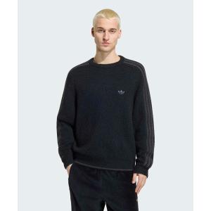 アディダス　adidas トレーナー スウェット スリーストライプス フラッフィー ニット クルー スウェットシャツ / トレーナー / アディダスオリジナルス ad…