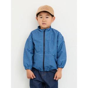 ブルゾン アウター 「撥水加工」チェックウィンドブレーカー キッズ 子供服