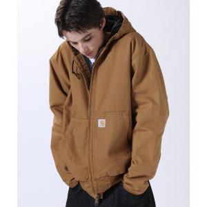ミリタリージャケット モッズコート Carhartt ウォッシュドダック ルーズフィット アクティブジャケット