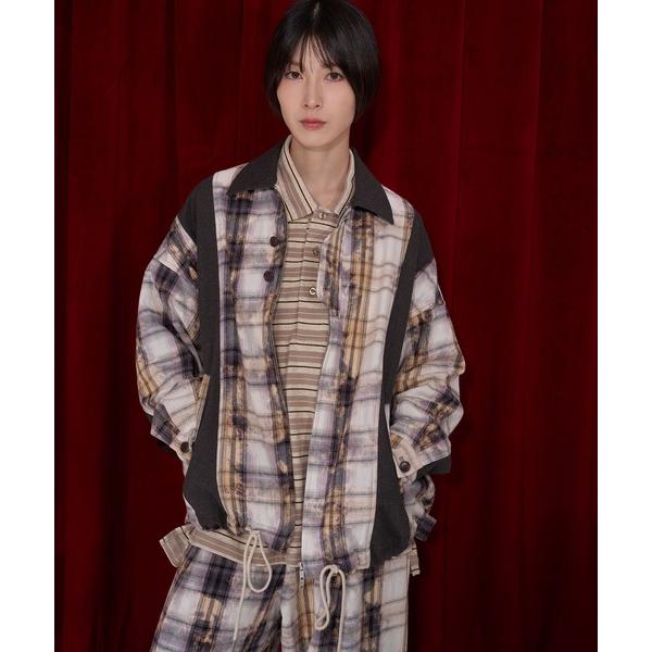 ブルゾン アウター 「Nora Lily」Deep Fade Check Coach Blouson...