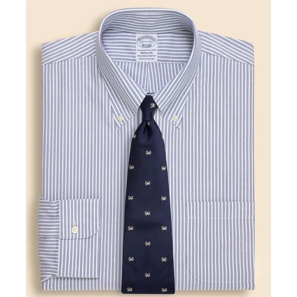 シャツ ストレッチロイヤルオックスフォード　ストライプ　ドレスシャツ　Regular Fit メンズ