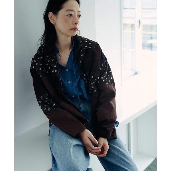 コート アウター 「スタイリスト山口 香穂さんコラボ」パッチワークジャケット レディース