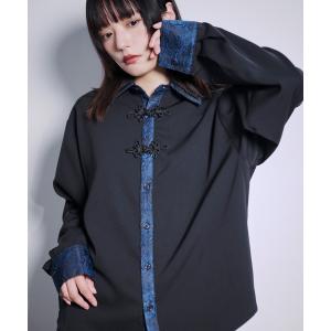 シャツ チャイナジャガードシャツ メンズ レディース