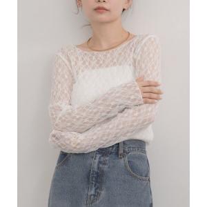 tシャツ レースプルオーバー レディース